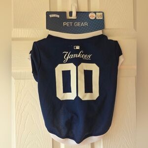 MLB New York Yankees Dog Jersey L Navy NWT Pet Baseball Fan